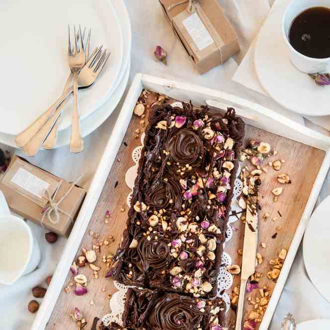 Vegan Paleo Chocolate Hazelnut Tart