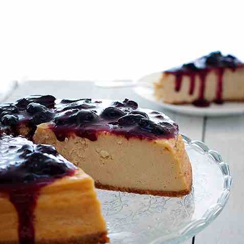 (Baked) Vanilla & cherry cheesecake