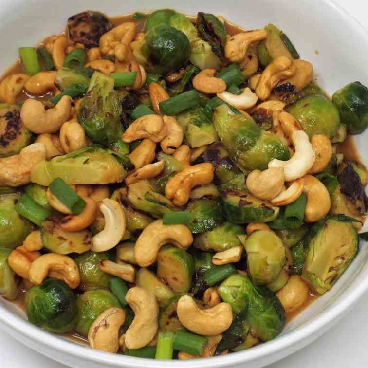 Cashew Brussels Sprouts