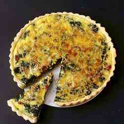 Spinach and Bacon Quiche