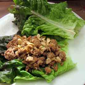 Spicy Asian Turkey Lettuce Wraps