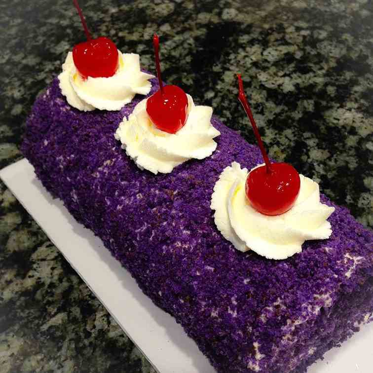 Ube Cake Roll