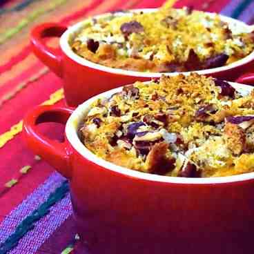 pumpkin casserole w-crunchy pecan topping