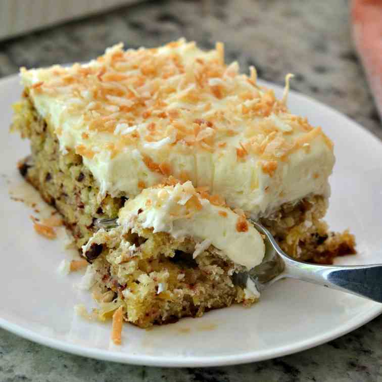 Pineapple Cake with Cream Cheese Frosting