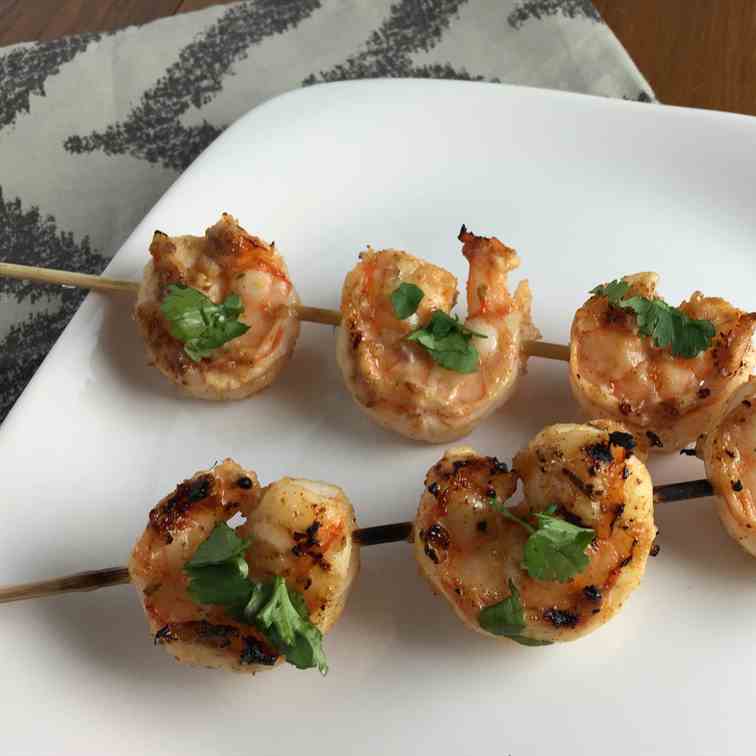Spicy Grilled Shrimp Skewers