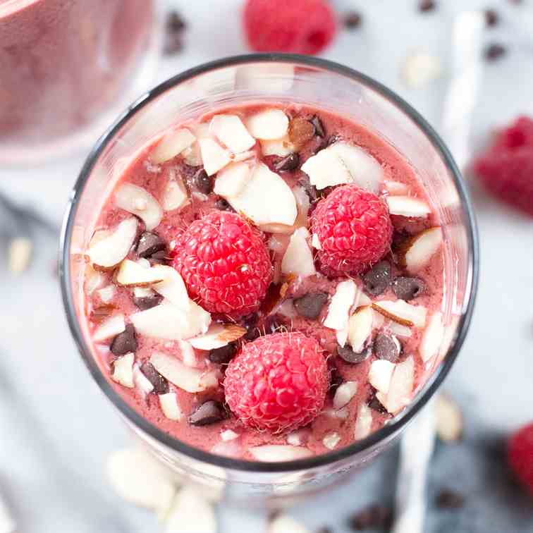 Boozy Chocolate-Covered Raspberry Smoothie