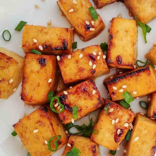 Marinated Korean BBQ Tofu