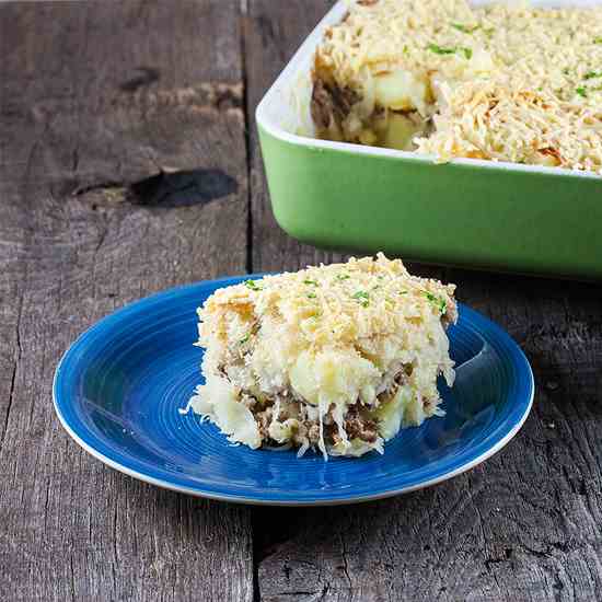 Sauerkraut mashed potatoes casserole