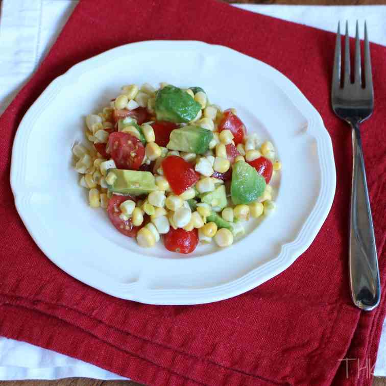 No-Cook Fresh Corn, Tomato & Avocado Salad