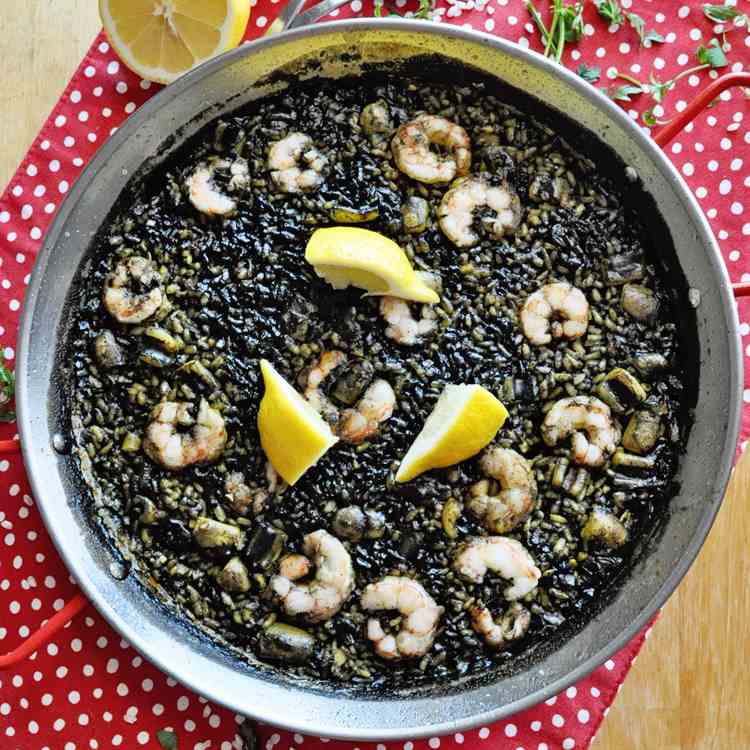 Spanish Black Rice Paella