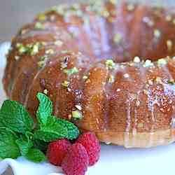 Pistachio–Orange Blossom Cake