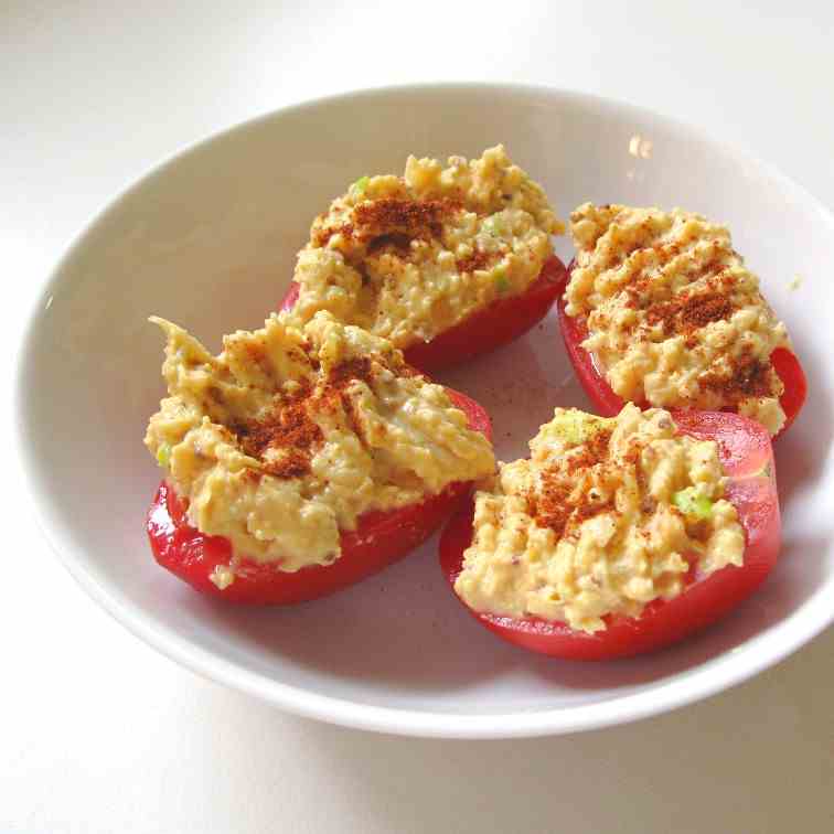 Vegan Deviled Egg Filling with Chickpeas