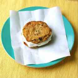 Chocolate Chip Cookie Ice Cream Sandwiches