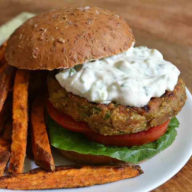 Indian-Spiced Veggie Burgers