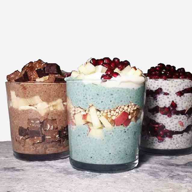 Overnight Chia Pudding Parfaits