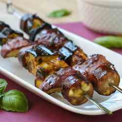 Sausage and Halloumi Kebabs