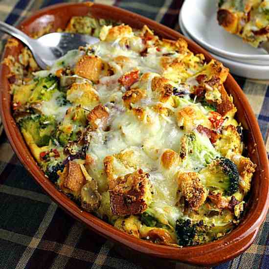 Veggie Filled Breakfast Strata