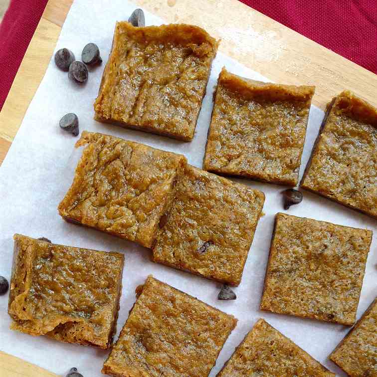 Perfect eggless blondies!