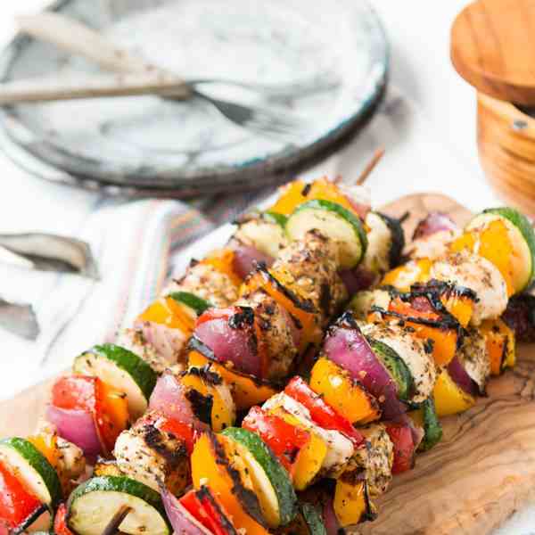 tuscan grilled chicken kabobs