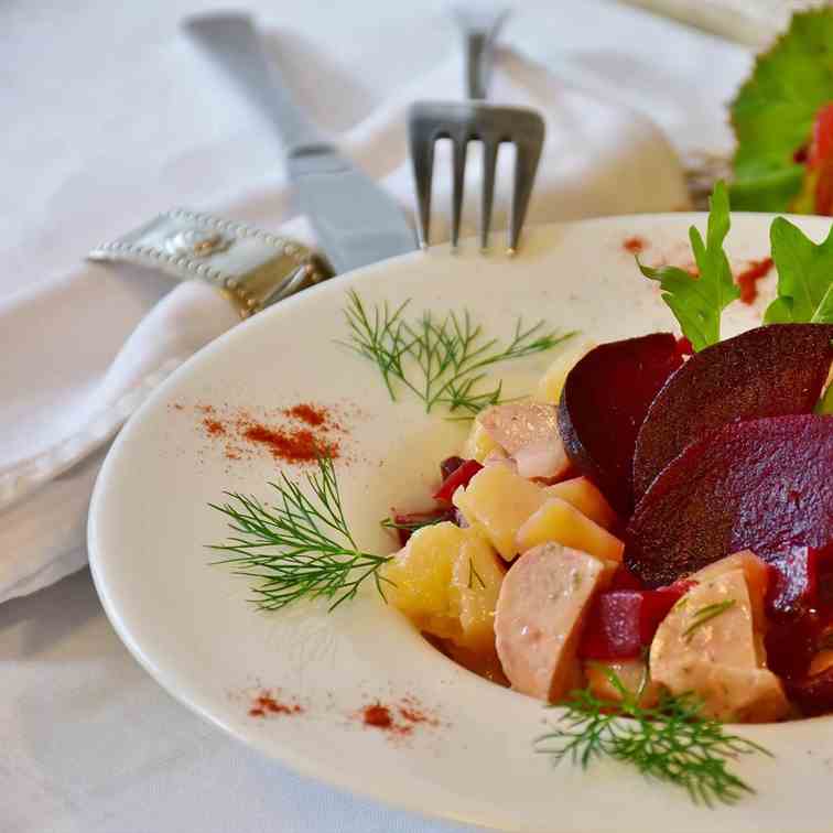 Baked Sweet Potatoes and Beetroot Recipe