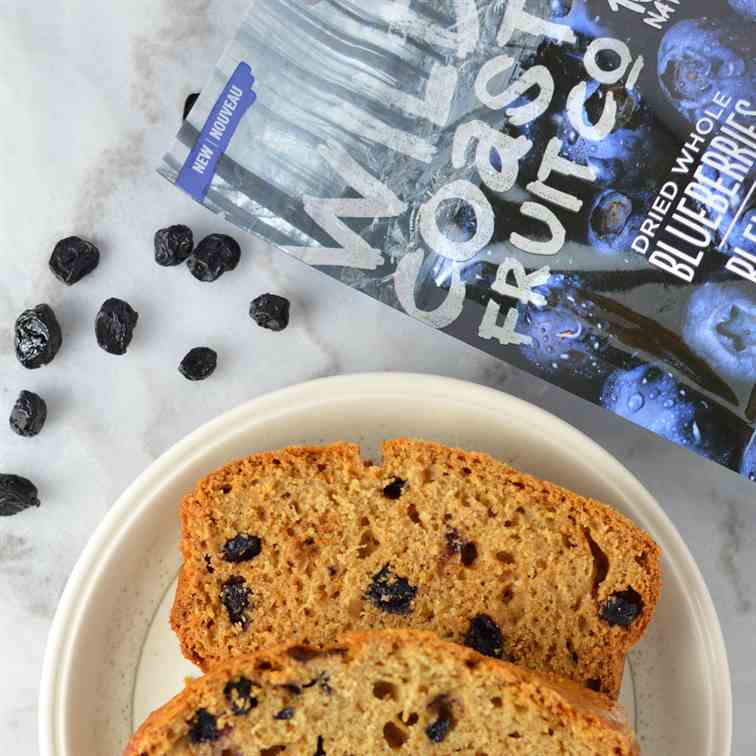 Blueberry Applesauce Bread