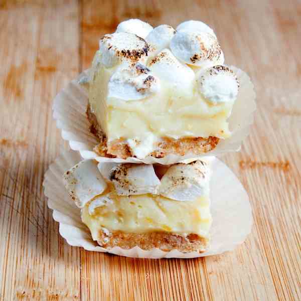 No Bake Lemon Meringue Pie Bars