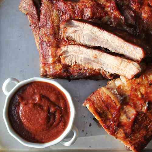 Ribs on the grill