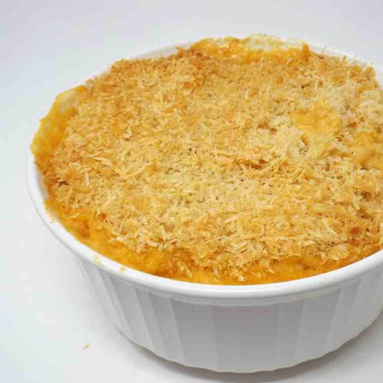 Three Cheese Baked Macaroni and Cheese