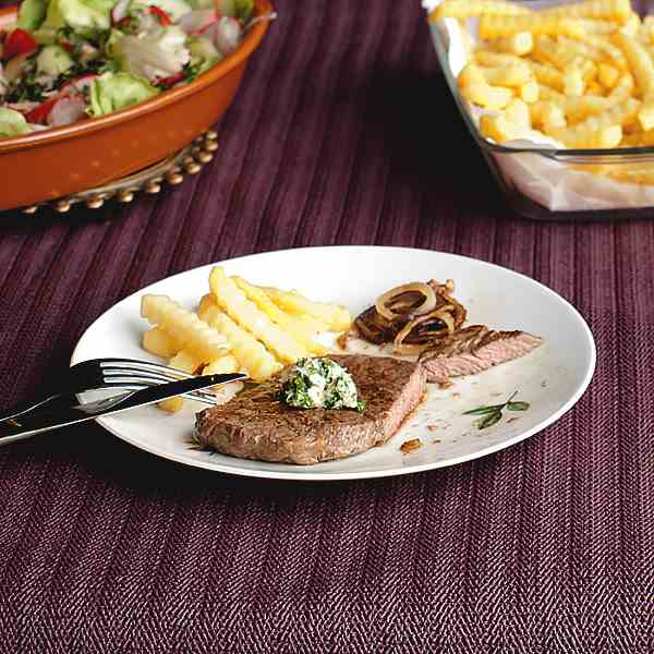Beef Steak with Herb Butter