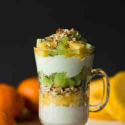 Kiwi and Pineapple Parfait