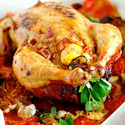Tomato and Marjoram Roast Chicken