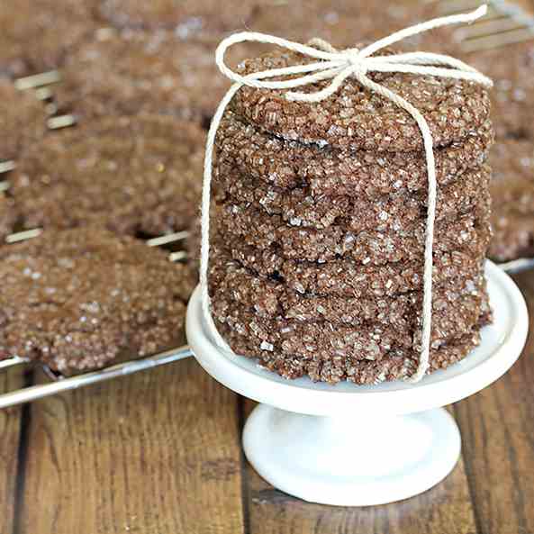 Chocolate Orange Crackle Cookies