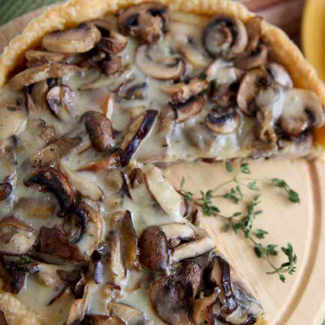 Wild Mushroom and Fontina Tart