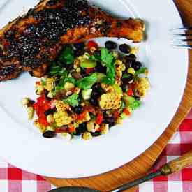 Grilled Corn & Black Bean Salad