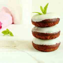 My donuts brownie with chocolate and mint 