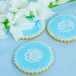 Brush Embroidered Sugar Cookies