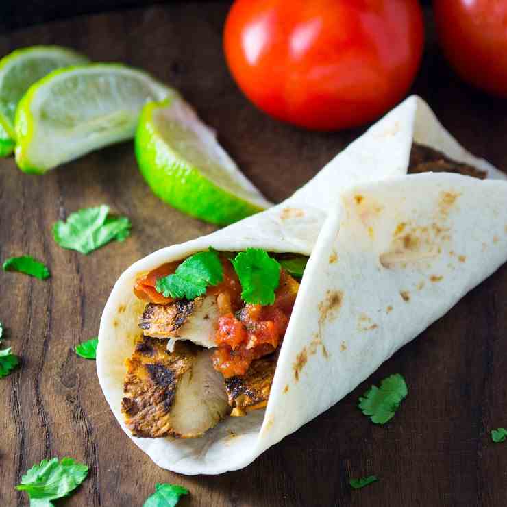 Cilantro Lime Chicken Wraps