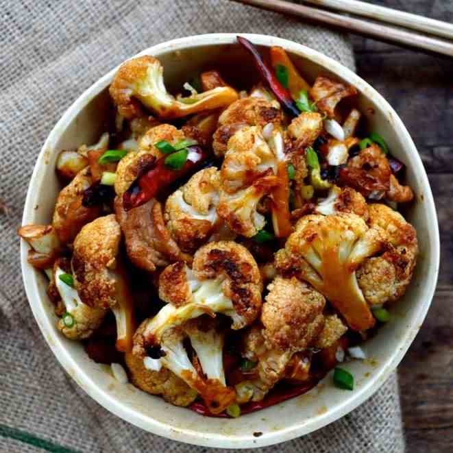 Easy Roasted Cauliflower Stir-fry