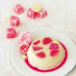 Vanilla Rose Pana Cotta
