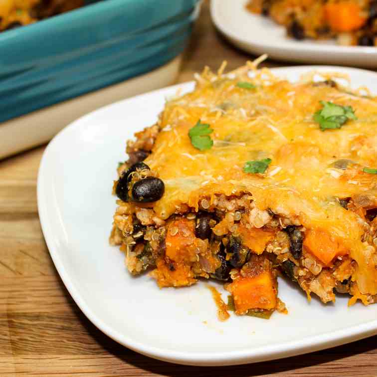 Tex-Mex Turkey Quinoa Casserole