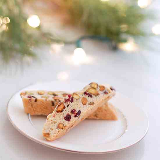 Cranberry Pistachio Biscotti 