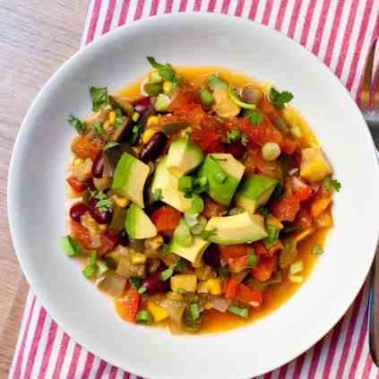 Easy vegan chili