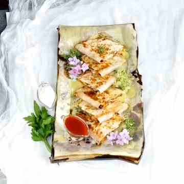 Quesadillas with wild mushrooms