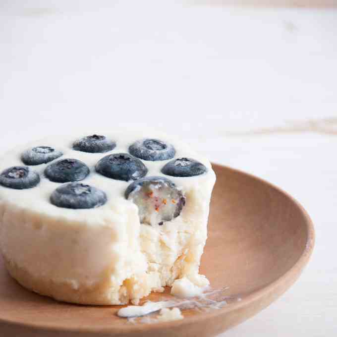 Lime Blueberry Cheesecake (vegan)