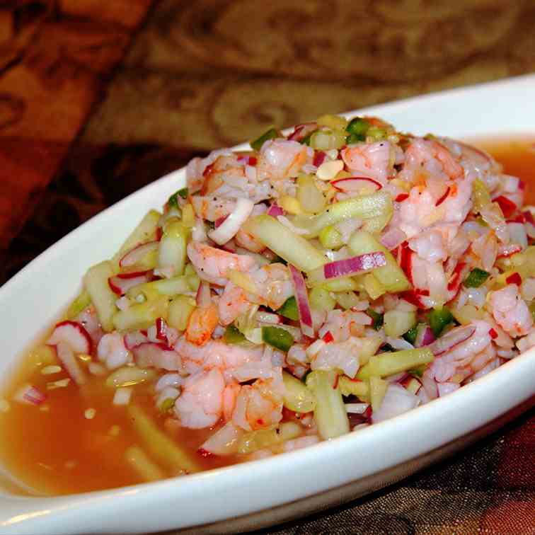 Kilawing na Hipon (Spicy Shrimp Ceviche)