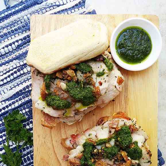 Porchetta sandwich