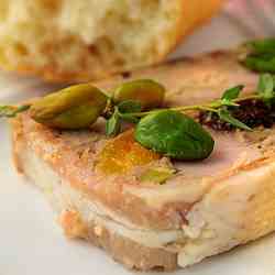 Pork, pistachio and fruit terrine