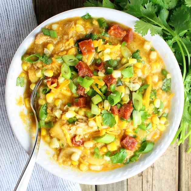 Southwestern Chicken Corn Chowder