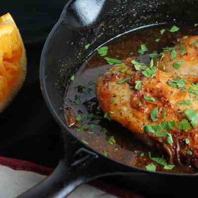 Chicken with Honey and Beer Sauce